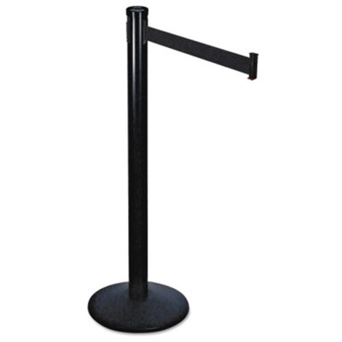 Tatco Adjusta-Tape Crowd Control Posts Only, Steel, 40" High, Black, 2/Box Item: TCO11611