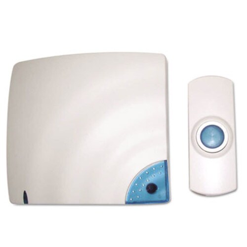 Tatco Wireless Doorbell, Battery Operated, 1.38 x 0.75 x 3.5, Bone Item: TCO57910