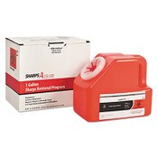 Sharps Assure Sharps Retrieval Program Containers, 1 gal, Cardboard/Plastic, Red Item: TMDSC1G424A1G
