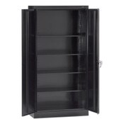 Tennsco 72" High Standard Cabinet (Assembled), 30w x 15d x 72h, Black Item: TNN7215BLK