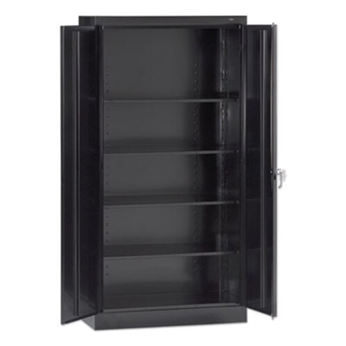 Tennsco 72" High Standard Cabinet (Assembled), 30w x 15d x 72h, Black Item: TNN7215BLK