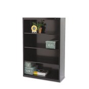 Tennsco Metal Bookcase, Four-Shelf, 34.5w x 13.5d x 52.5h, Black Item: TNNB53BK