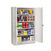 Tennsco Assembled Jumbo Steel Storage Cabinet, 48w x 18d x 78h, Light Gray Item: TNNJ1878SULGY