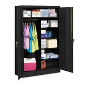 Tennsco Jumbo Combination Steel Storage Cabinet, 48w x 24d x 78h, Black Item: TNNJ2478SUCBK