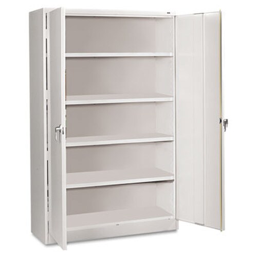 Tennsco Assembled Jumbo Steel Storage Cabinet, 48w x 24d x 78h, Light Gray Item: TNNJ2478SULGY