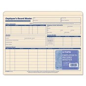 TOPS™ Employee Record Master File Jacket, Straight Tab, Letter Size, Manila, 15/Pack Item: TOP32801