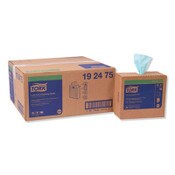 Tork® Low-Lint Cleaning Cloth, 1-Ply, 9 x 16.5, Unscented, Turquoise, 100/Box, 8 Boxes/Carton Item: TRK192475