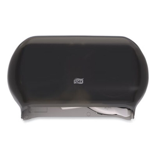 Tork® Twin Standard Roll Bath Tissue Dispenser, 12.75 x 5.57 x 8.25, Smoke Item: TRK59TR