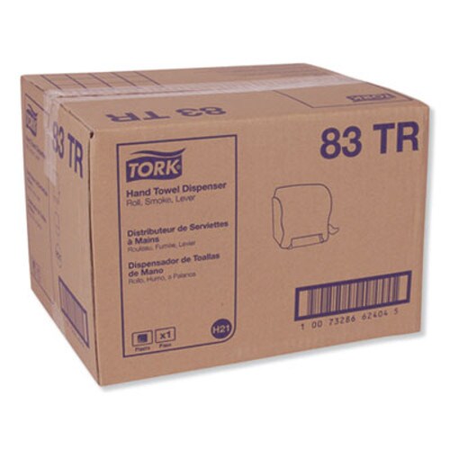 Tork® Compact Hand Towel Roll Dispenser, 12.49 x 8.6 x 12.82, Smoke Item: TRK83TR