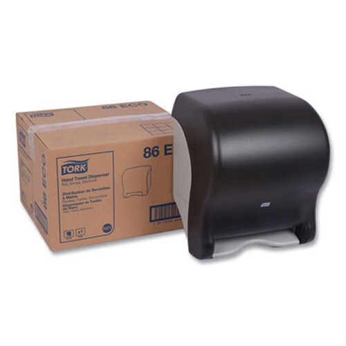 Tork® Hand Towel Dispenser, Electronic, 11.78 x 9.12 x 14.39, Translucent Smoke Item: TRK86ECO