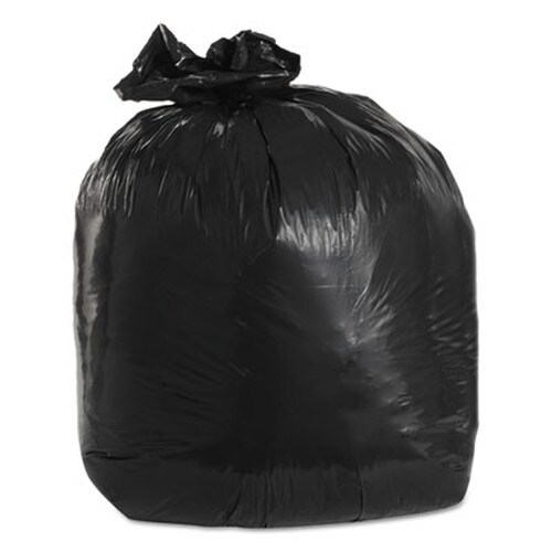 Trinity Plastics Low-Density Can Liners, 20 gal, 1.25 mil, 30" x 36", Black, Flat Pack, 100/Carton Item: TRNML3036H