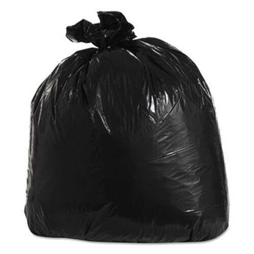 Trinity Plastics Low-Density Can Liners, 33 gal, 1.25 mil, 33" x 39", Black, Flat Pack, 100/Carton Item: TRNML3339H