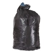 Trinity Plastics Low-Density Can Liners, 45 gal, 1.25 mil, 23" x 46", Black, Flat Pack, 100/Carton Item: TRNML4046H