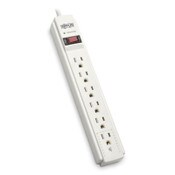 Tripp Lite by Eaton Protect It! Surge Protector, 6 AC Outlets, 6 ft Cord, 790 J, Gray Item: TRPTLP606TAA