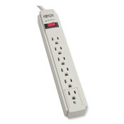 Tripp Lite by Eaton Protect It! Surge Protector, 6 AC Outlets, 15 ft Cord, 790 J, Light Gray Item: TRPTLP615