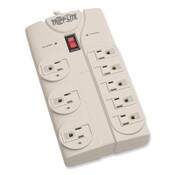 Tripp Lite by Eaton Protect It! Surge Protector, 8 AC Outlets, 8 ft Cord, 1,440 J, Light Gray Item: TRPTLP808