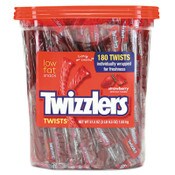 Twizzlers® Strawberry Twizzlers Licorice, Individually Wrapped, 180/Tub Item: TWZ884064