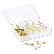 U Brands Fashion Push Pins, Steel, Gold, 0.38", 36/Pack Item: UBR3083U0624