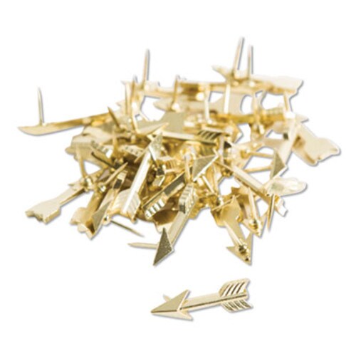 U Brands Fashion Push Pins, Steel, Gold, 0.38", 36/Pack Item: UBR3083U0624