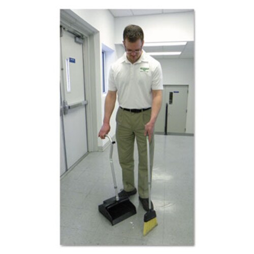 Unger® Telescopic Ergo Dust Pan with Broom, 12w x 45h, Metal, Gray/Silver Item: UNGEDTBG