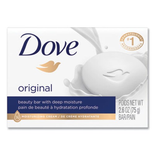 Dove® White Beauty Bar, Light Scent, 2.6 oz, 36/Carton Item: UNI61073CT