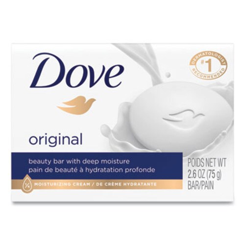 Dove® White Beauty Bar, Light Scent, 2.6 oz Item: UNI61073EA