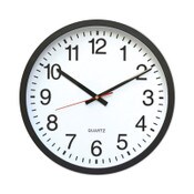 Universal® Classic Round Wall Clock, 12.63" Overall Diameter, Black Case, 1 AA (sold separately) Item: UNV10431