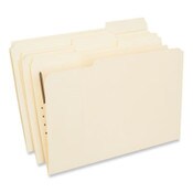 Universal® Reinforced Top Tab Fastener Folders, 0.75" Expansion, 1 Fastener, Legal Size, Manila Exterior, 50/Box Item: UNV13510