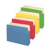 Universal® Redrope Expanding File Pockets, 3.5" Expansion, Letter Size, Assorted Colors, 5/Box Item: UNV13562
