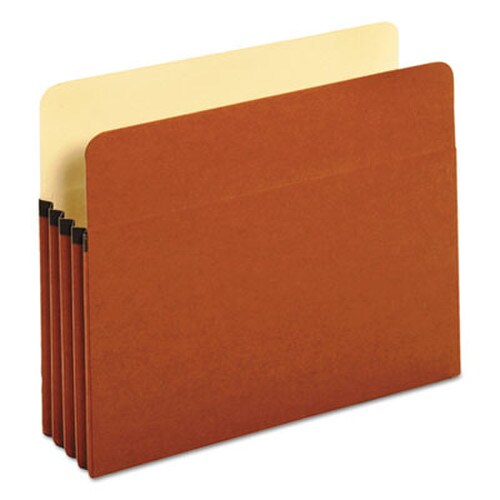 Universal® Redrope Expanding File Pockets, 3.5" Expansion, Letter Size, Redrope, 25/Box Item: UNV15343