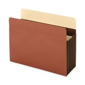 Universal® Redrope Expanding File Pockets, 7" Expansion, Letter Size, Brown, 5/Box Item: UNV17562