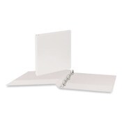 Universal® Slant D-Ring View Binder, 3 Rings, 0.5" Capacity, 11 x 8.5, White Item: UNV20702