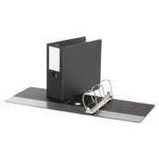 Universal® Deluxe Non-View D-Ring Binder with Label Holder, 3 Rings, 5" Capacity, 11 x 8.5, Black Item: UNV20714