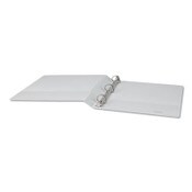 Universal® Slant D-Ring View Binder, 3 Rings, 1" Capacity, 11 x 8.5, White, 4/Pack Item: UNV20742PK