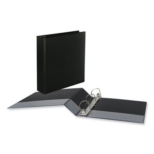 Universal® Slant D-Ring View Binder, 3 Rings, 2" Capacity, 11 x 8.5, Black, 6/Carton Item: UNV20745PK