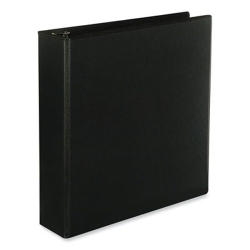 Universal® Slant D-Ring View Binder, 3 Rings, 2" Capacity, 11 x 8.5, Black, 6/Carton Item: UNV20745PK