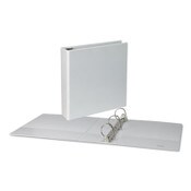 Universal® Slant D-Ring View Binder, 3 Rings, 2" Capacity, 11 x 8.5, White, 4/Pack Item: UNV20746PK