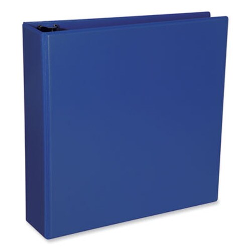 Universal® Slant D-Ring View Binder, 3 Rings, 2" Capacity, 11 x 8.5, Navy Blue Item: UNV20749
