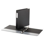 Universal® Deluxe Non-View D-Ring Binder with Label Holder, 3 Rings, 1.5" Capacity, 11 x 8.5, Black Item: UNV20771