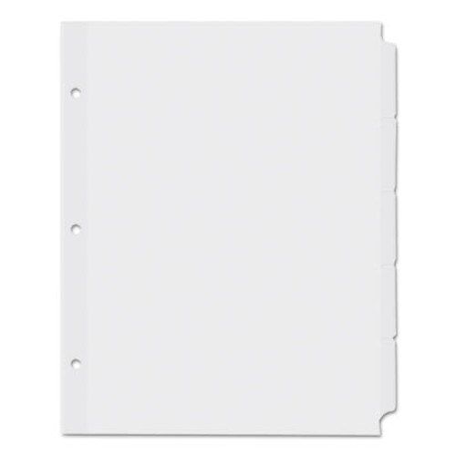 Universal® Self-Tab Index Dividers, 5-Tab, 11 x 8.5, White, 36 Sets Item: UNV20835