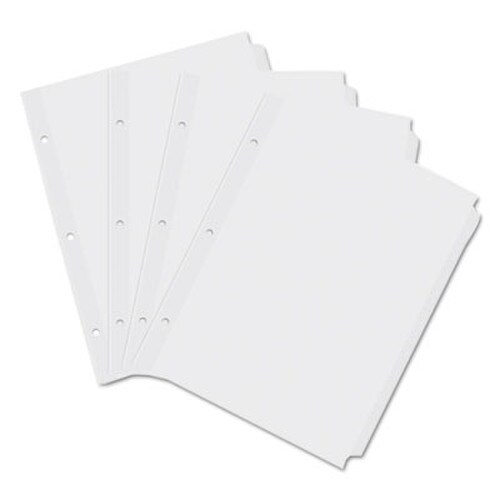 Universal® Self-Tab Index Dividers, 5-Tab, 11 x 8.5, White, 36 Sets Item: UNV20835