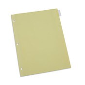 Universal® Insertable Tab Index, 8-Tab, 11 x 8.5, Buff, Clear Tabs, 24 Sets Item: UNV20841