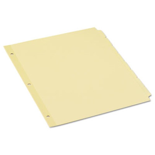 Universal® Self-Tab Index Dividers, 8-Tab, 11 x 8.5, Buff, 24 Sets Item: UNV20846