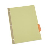 Universal® Deluxe Extended Insertable Tab Indexes, 5-Tab, 11 x 8.5, Buff, Assorted tabs, 24 Sets Item: UNV20860