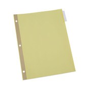 Universal® Deluxe Extended Insertable Tab Indexes, 5-Tab, 11 x 8.5, Buff, Clear Tabs, 24 Sets Item: UNV20861