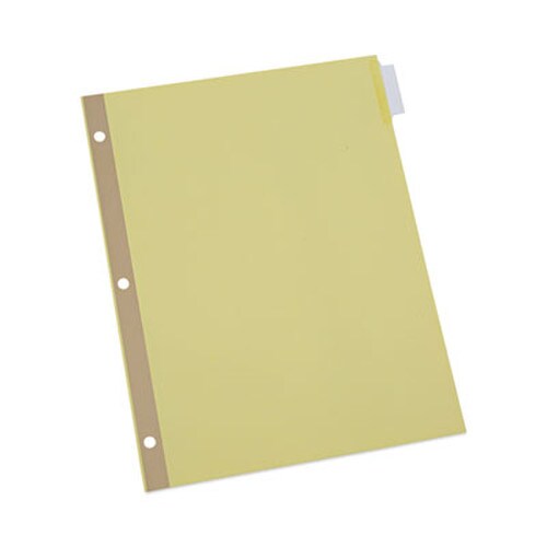 Universal® Deluxe Extended Insertable Tab Indexes, 8-Tab, 11 x 8.5, Buff, Clear Tabs, 24 Sets Item: UNV20891