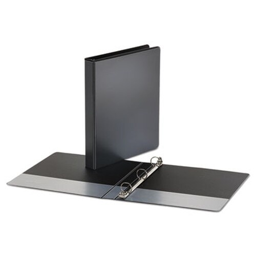 Universal® Economy Round Ring View Binder, 3 Rings, 1" Capacity, 11 x 8.5, Black Item: UNV20961