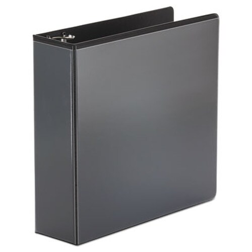 Universal® Economy Round Ring View Binder, 3 Rings, 3" Capacity, 11 x 8.5, Black Item: UNV20991