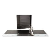 Universal® Slant D-Ring View Binder, 3 Rings, 4" Capacity, 11 x 8.5, Black Item: UNV20995