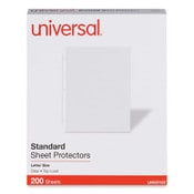 Universal® Standard Sheet Protector, Standard, 8.5 x 11, Clear, 200/Box Item: UNV21122